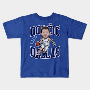 Luka Doncic Dallas Toon Kids T-Shirt